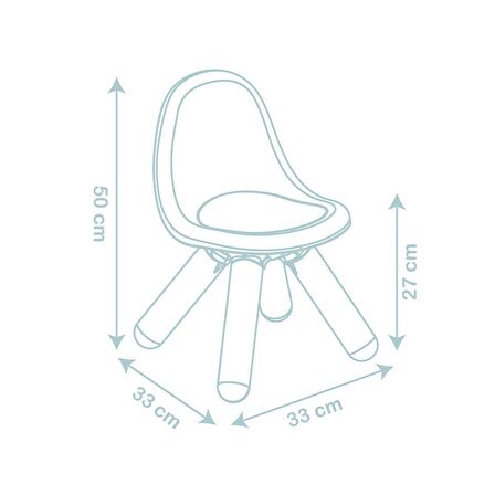 7600140313 LS Mavi Sandalye -Smoby FABBATOYS