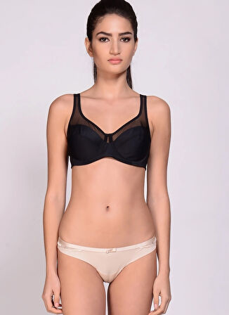 Siyah Kadın Balenli Sütyen  SG3983 DIM