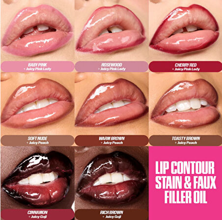 Huda Beauty Lip Contour Lip Stain - Dudak Kalemi Cherry Red