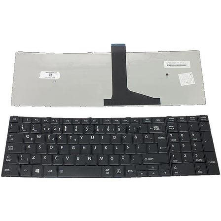 Toshiba Satellite C50-A, C55-A Notebook Klavyesi, Laptop Tuş Takımı (Siyah TR) Ver2