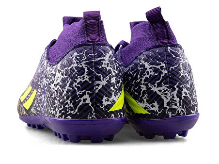 SPORTAÇ 102 Air Genç Halı Saha Futbol Ayakkabı MOR_NEON SARI