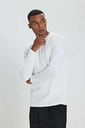 Standart Fit Normal Kesim Bisiklet Yaka Triko Kazak