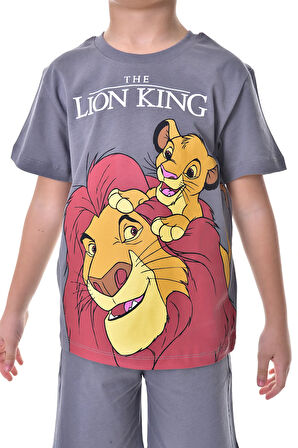 Lion King Baskılı 2'li Şort - T-Shirt Çocuk Takım