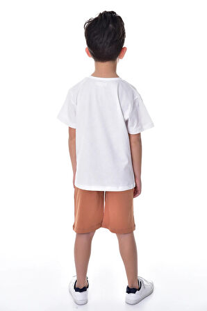 Tom & Jerry Baskılı 2'li Şort - T-Shirt Çocuk Takım
