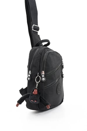 Sanmorris Unisex Kırinkıl Kumaş Suya Dayanıklı Ayarlanabilir Askılı Çok Bölmeli Omuz Çanta Body Bag