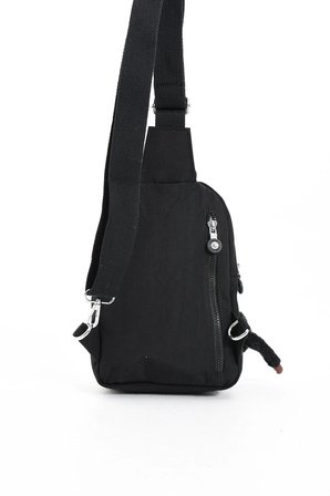 Sanmorris Unisex Kırinkıl Kumaş Suya Dayanıklı Ayarlanabilir Askılı Çok Bölmeli Omuz Çanta Body Bag