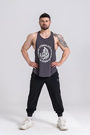 Gymwolves Erkek Spor Atleti | Stringer | Workout Tanktop | Wolf Serisi