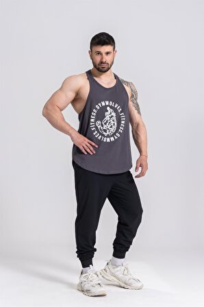 Gymwolves Erkek Spor Atleti | Stringer | Workout Tanktop | Wolf Serisi