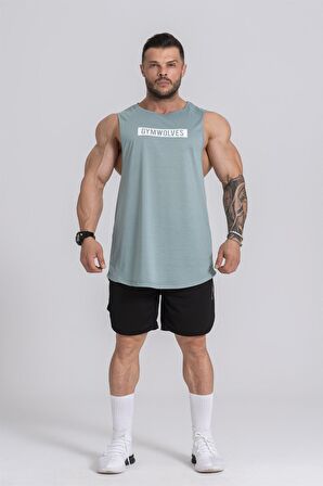 Gymwolves Erkek Kolsuz T-Shirt | Erkek Spor T-shirt | Workout Tanktop |