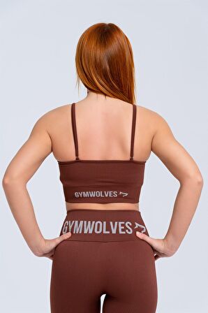 Gymwolves Dikişsiz Spor Tayt | Seamles Leggings | Fitilli | Anvelop Model |