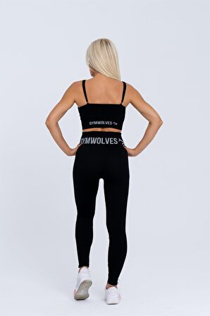 Gymwolves Dikişsiz Spor Tayt | Seamles Leggings | Fitilli | Anvelop Model |