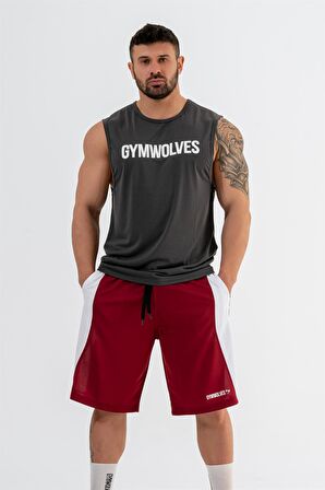 Gymwolves Erkek Basketbol Şort | Bordo | Spor Şort | 