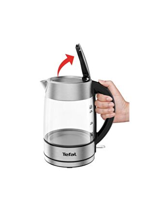 KI772D Işıklı Cam Kettle Su Isıtıcısı 1,7 Litre