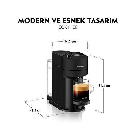 Nespresso Vertuo Next Kapsül Kahve Makinesi Siyah