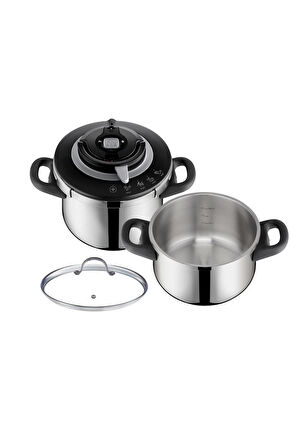 Tefal Clipso Chef 6 lt + 4.5 lt Düdüklü Tencere Se