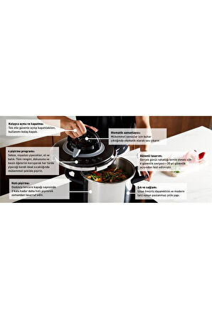 Tefal Clipso Chef 6 lt + 4.5 lt Düdüklü Tencere Se