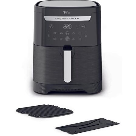 Tefal EY8018 Easy Fry & Grill & XXL Yağsız Fritöz Airfryer, 6,5 Litre Kapasite, Hava ile Kızartma & Izgara, Siyah – 7211004776