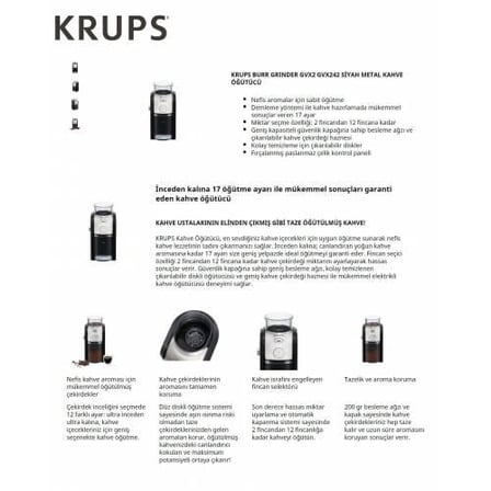 Krups GVX242 Kahve Öğütücü