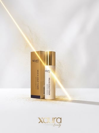 XAura Beauty Milk & Gold Toner Işıltı Veren Gözenek Sıkılaştırıcı Yüz Toniği