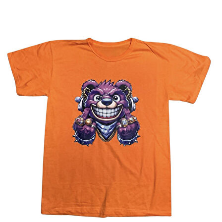 Renkli Ayıcık Baskılı Özel Tasarım Tişört