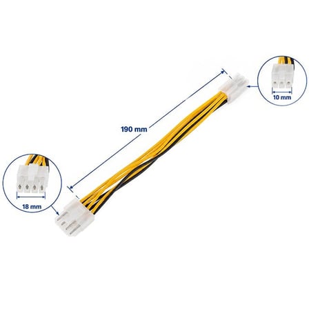 PM-38401 8 Pin Ekran Kartı Güç Çevirici Kablo