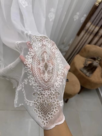 NİVEMESHOME MASAL  1/3 SIK PİLELİ TÜL PERDE APM