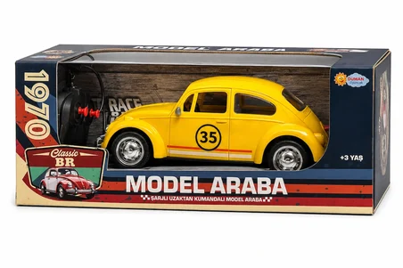 Classic Br Sarı Şarjlı Uzaktan Kumandalı Model Araba 25 cm