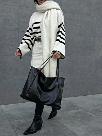 Kadın Salaş Model Vintage Shopper El ve Omuz Çantası