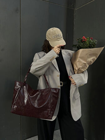 Kadın Salaş Model Vintage Shopper El ve Omuz Çantası