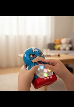Captain Amerika Temalı Pop It Eğlenceli Robot Oyuncak