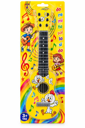 Sarı Çocuk Gitarı Oyuncak – Müzik Gitar – 3+ Yaş