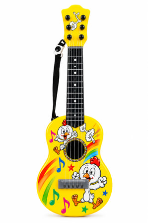 Sarı Çocuk Gitarı Oyuncak – Müzik Gitar – 3+ Yaş