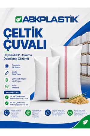 70 x 100 cm P.P. Mat Çeltik Çuvalı Kırmızı Çizgili 70x115 cm Sıcak Kesim