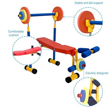 OSER DIŞ TİCARET Ağırlık Seti Çocuk Spor-fitness Aleti Küçükler Için Spor Aletleri Çocuk Fitness Aletleri