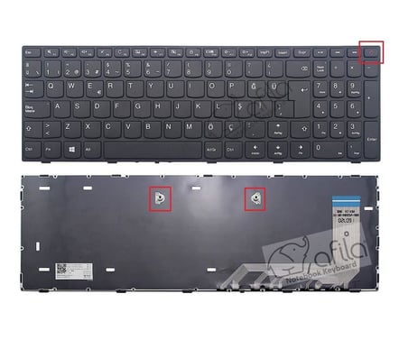 Lenovo ideaPad 110-15, 110-17 Serisi Notebook Klavyesi, Laptop Tuş Takımı (Siyah TR) / 1.Ver