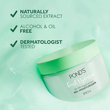 Ponds Aloe İçerikli ve Vitamin B3 Nemlendirici Jel 96.4 GR