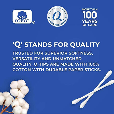 Q-tips Seyahat Boyu Pamuklu Kulak Temizleme Çubuğu