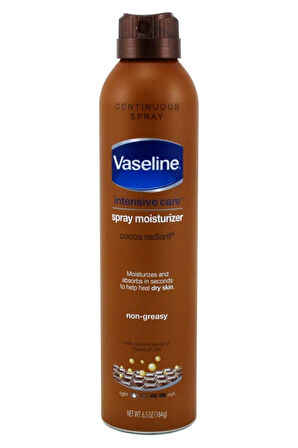 Vaseline Intensive Care Spray Moisturizer Cocoa Radiant 6.5 oz. 184gr