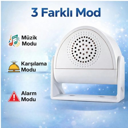 MultiZone Kablosuz Hareket Sensörlü Kapı Zili Alarmı Uzaktan Kumandalı Güvenlik Sistemi