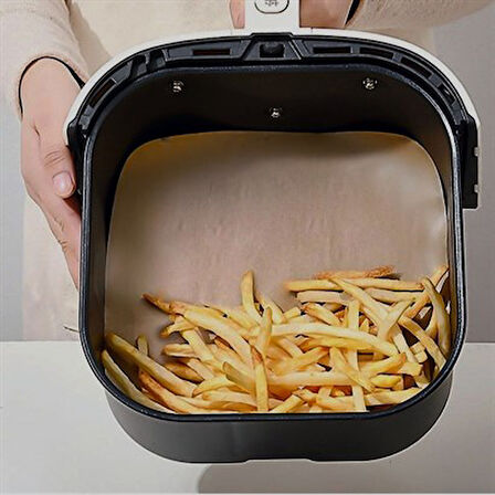 Şef Aşçı için 100AD Air Fryer Kağıdı Sızdırmaz Yapışmaz Deliksiz Düz Kare