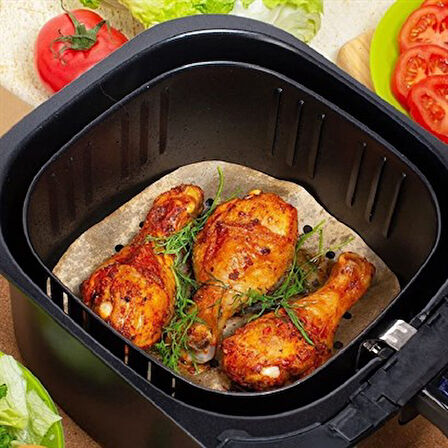 Şef Aşçı için 50AD Air Fryer Kağıdı Yapışmaz Yağlı Kağıt Delikli