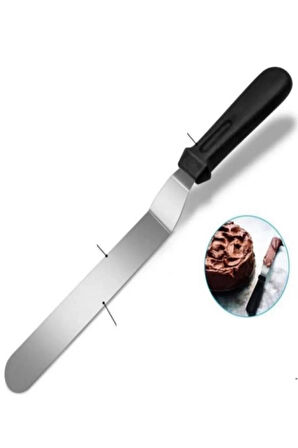 Şef Aiçı için Şekillendirici Eğik Kesici Kazıyıcı Metal Spatula Seti 2PARÇA