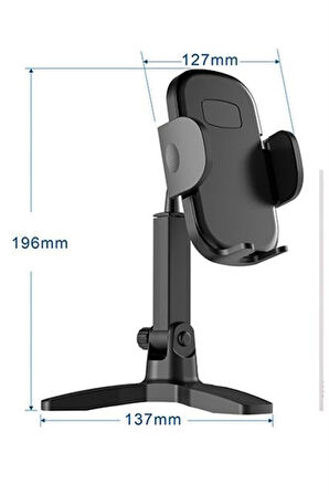 Telefonum için 360 Dönen Masaüstü Ayaklı Tripod Tutucu Stand