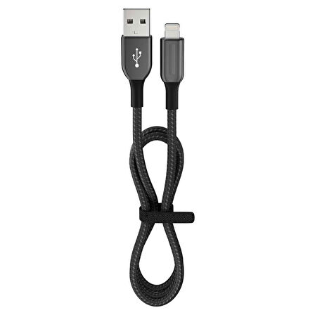 Telefonum için Usb-A To Lightning Siyah Hızlı Şarj Data Kablosu 2,4A 12W 120CM