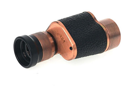 Özel Hediye için Deri Kaplı Çantalı Kamuflaj Pirinç Monocular Dürbün 6X24