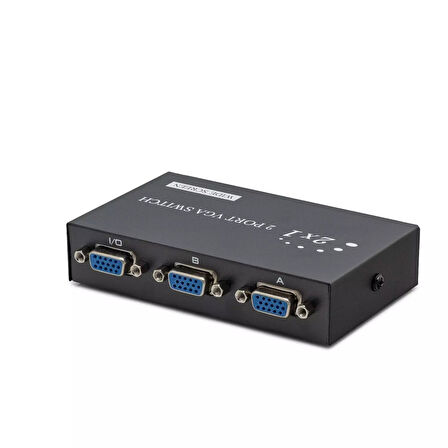 Bilgisayar Ağı için 2 Giriş 1 Çikiş Butonlu Geçiş 2 Port VGA Switch 