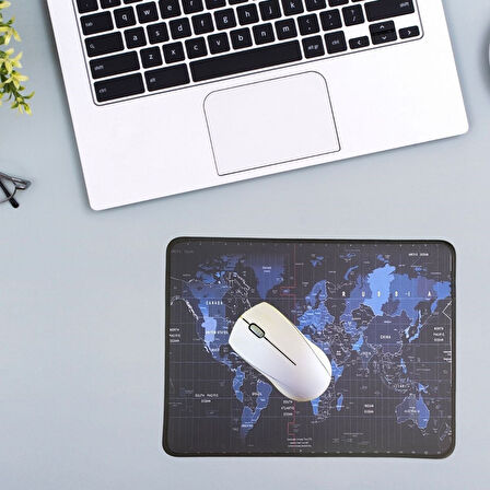 Bilgisayar Keyfi için Dünya Haritası Motifli 25x32CM Mini Mouse Pad