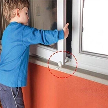 Bebek Güvenliği için Ayarlanır Koruyucu Pencere Havalandırma Kilidi