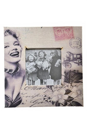 Büro Ev Dekoru için Marilyn Monroe Model Ahşap Fotoğraf Çerçevesi