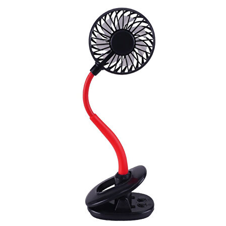 Büro Ev Dekoru için Portatif Işıklı Mini Klipsli Fan